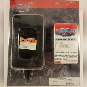 Kuryakyn Tech-Connect Accessory Pouch with Rubber Strap.